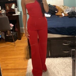 PLT one shoulder jumpsuit